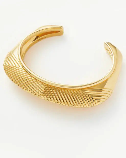 Gold Plated Statement Cuff Bracelet